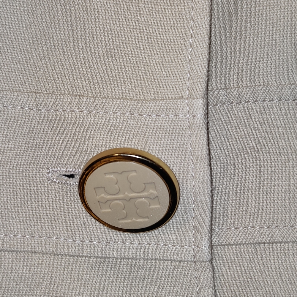 Tory Burch Elegant Beige Women's Jacket - Picture 3 of 16